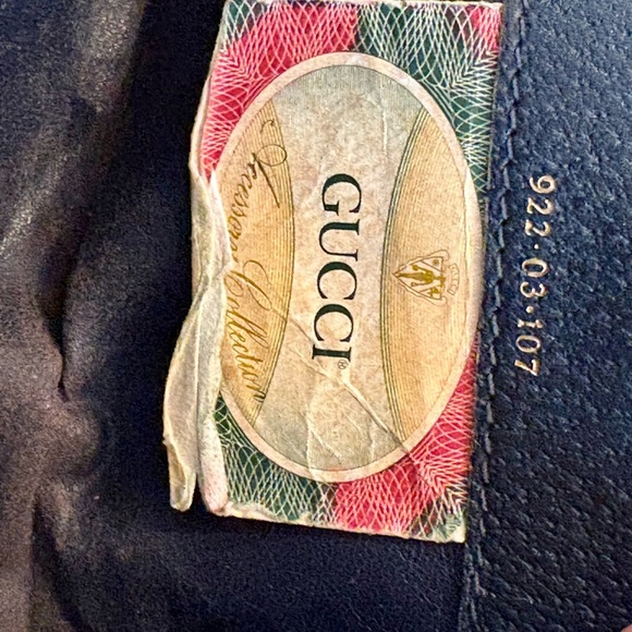 Vintage Gucci  signature Anniversary  Collection trifold wallet on chain - Picture 6 of 17